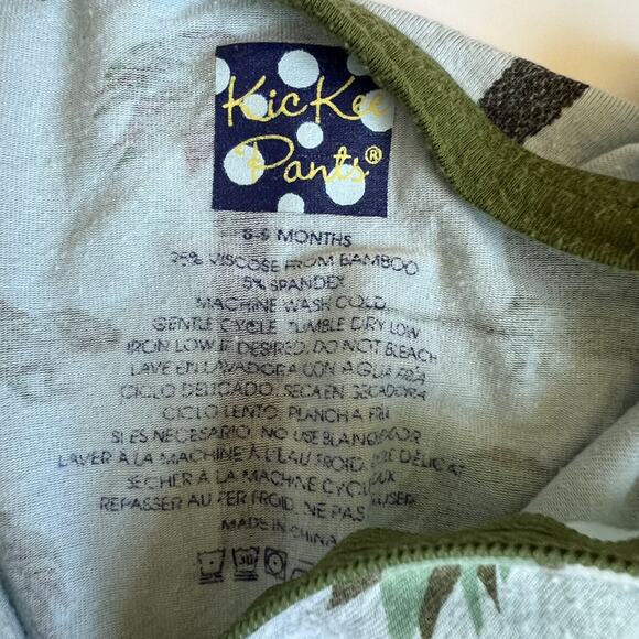 Kickee Pants Dinosaur Bamboo Zipper Sleeper 6-9m Baby - Picture 6 of 10